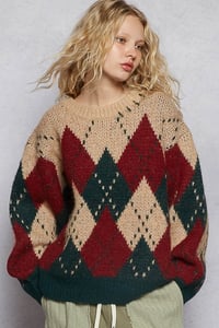 Image 2 of Autumn Argyle Sweater