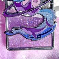 Image 2 of Mikrokosmos Whale | ENAMEL KEYCHAIN