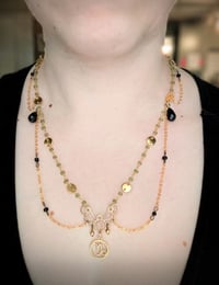 Image 4 of Capricorn Necklace with real Peridot beads