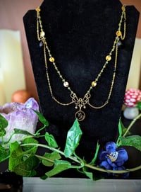 Image 5 of Capricorn Necklace with real Peridot beads