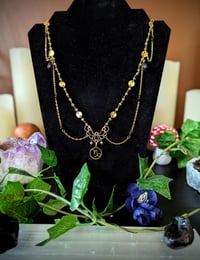 Image 1 of Capricorn Necklace with real Peridot beads