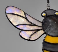 Image 2 of Barry the bee stained glass suncatcher spinner