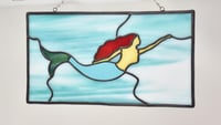 Image 2 of Mermaid stained glass suncatcher