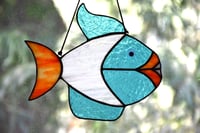 Image 3 of Philomena fish stained glass suncatcher