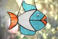 Image 4 of Philomena fish stained glass suncatcher