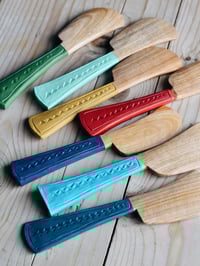 Image 2 of Hand carved butter and jam spreaders 