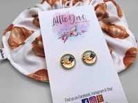 Pumpkin Kitty Earrings