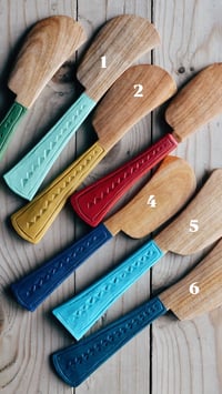 Image 3 of Hand carved butter and jam spreaders 