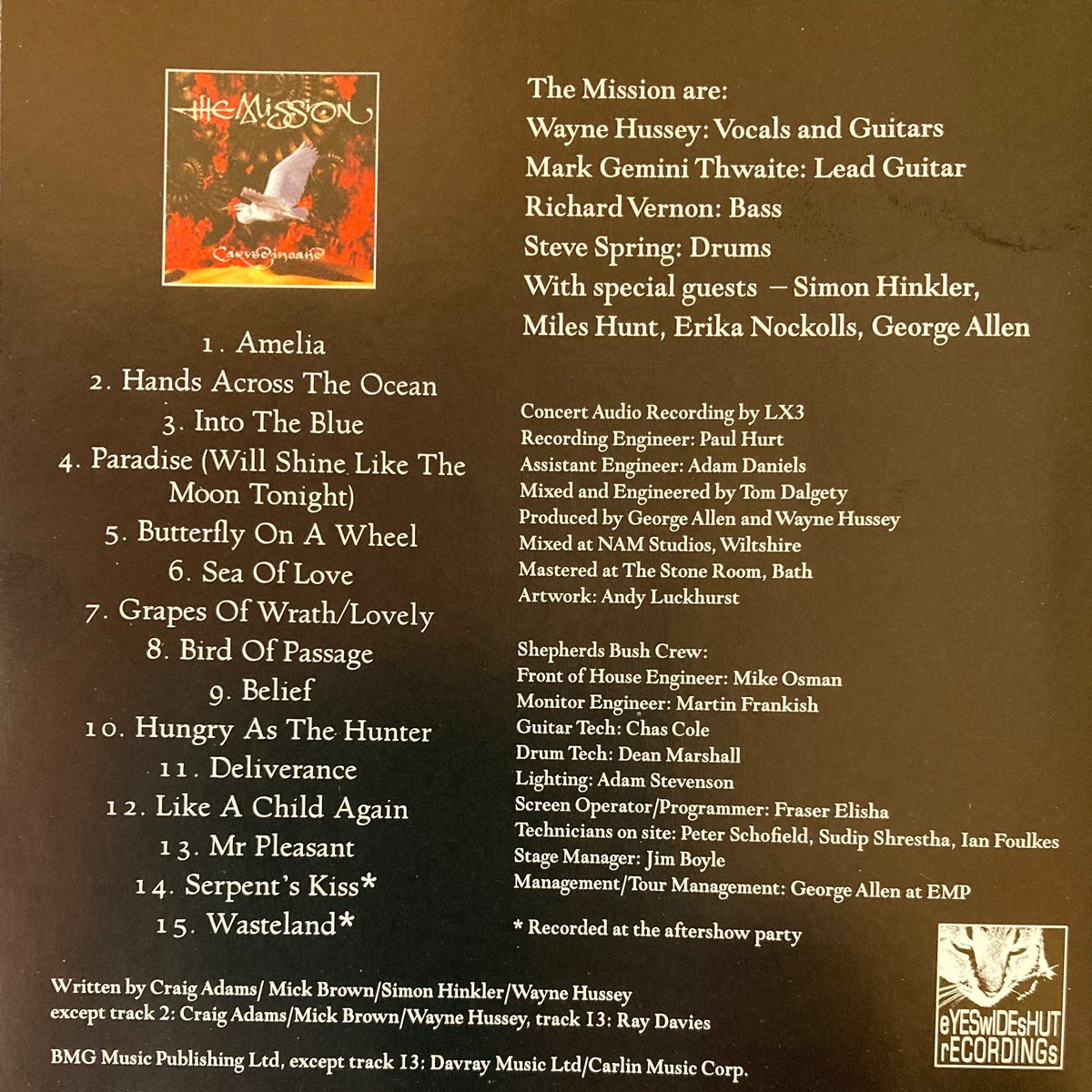 Image of Carved in Sand Live 1st March 2008