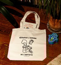 Image 1 of Tote bag "SEPARER L'HEAUME" - COLLAB' LADY BOY