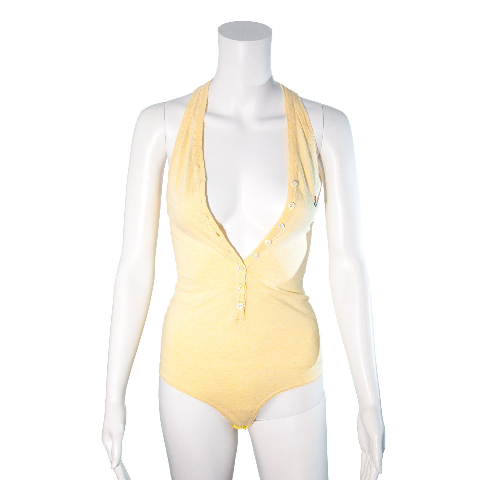 Image of Dsquared2 2005 Button Down Yellow Bodysuit