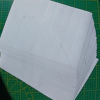 Feuilles de sticker egg shell blanc 