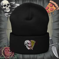 Image 1 of Skull Slice Cuffed Beanie
