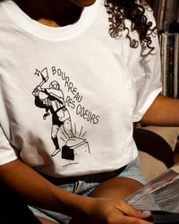 Image 2 of TEE-SHIRT blanc "BOURREAU DES COEURS" - Collab' LADY BOY