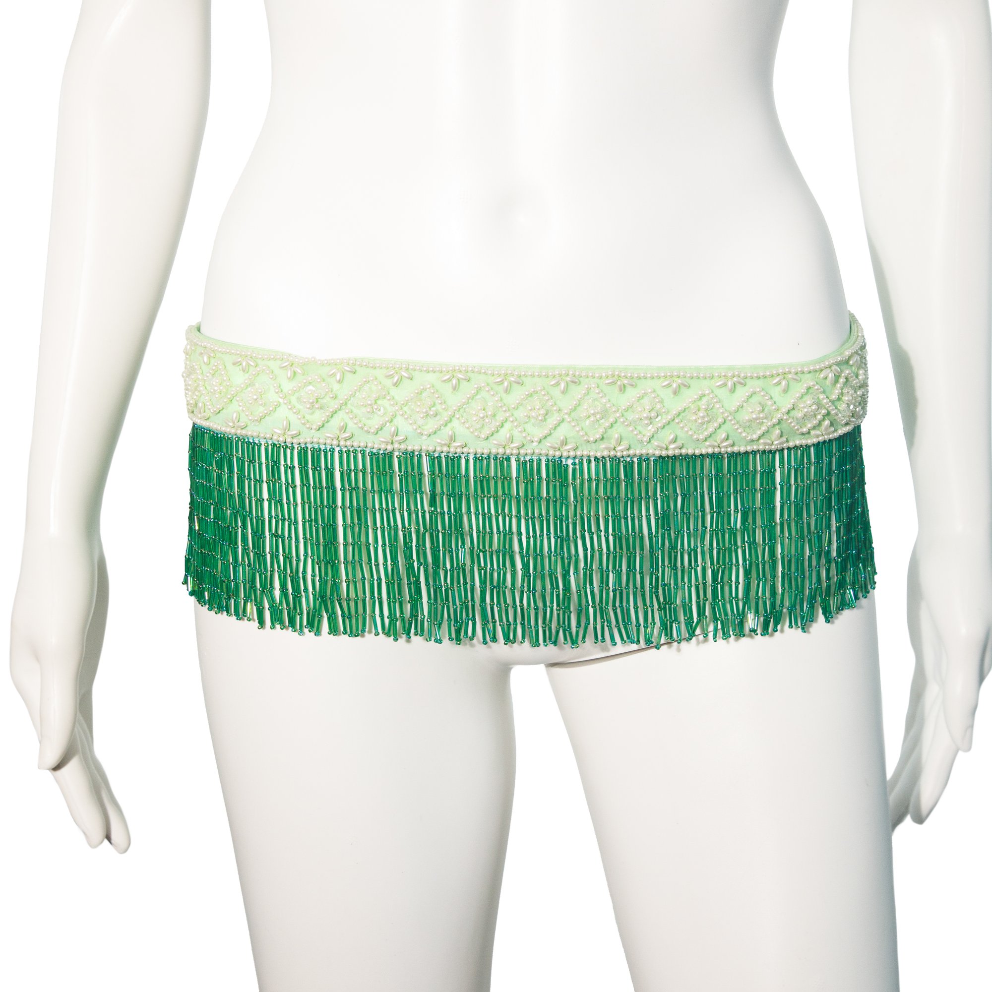 Image of Dolce & Gabbana 2000 Beaded Embellished Belt