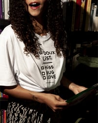 Image 3 of Reste un S - TEE-SHIRT blanc "TO DOUX LIST" - Collab' LADY BOY