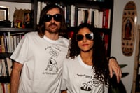 Image 3 of TEE-SHIRT blanc "CHARGE MENTALE" - Collab' LADY BOY