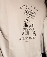 Image 2 of TEE-SHIRT blanc "CHARGE MENTALE" - Collab' LADY BOY
