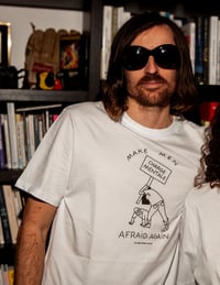 Image 1 of TEE-SHIRT blanc "CHARGE MENTALE" - Collab' LADY BOY