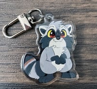 Polite Raccoon Keychain
