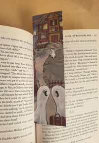 Image 1 of Traditional Bookmark--Swoopy Ghost Haunted Vacation House