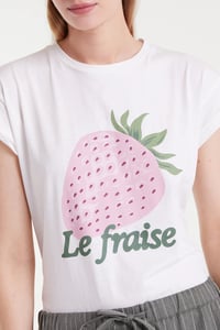 Image 4 of CAMISETA ALGODÓN EST LE FRAISE