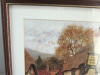 Image 7 of The Ship Inn Porlock Somerset: Framed Vintage Art Print by Alex Jawdokimov 