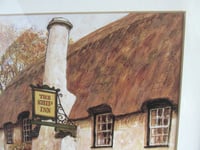 Image 6 of The Ship Inn Porlock Somerset: Framed Vintage Art Print by Alex Jawdokimov 