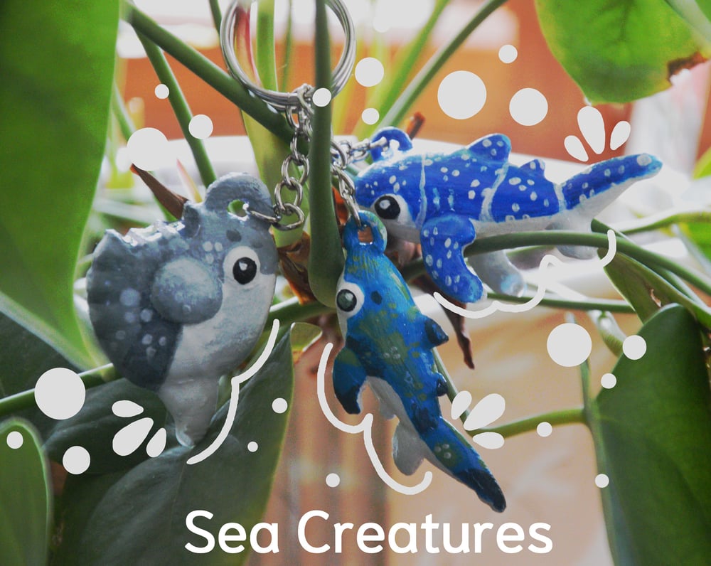 Image of Sea creature keychains/Shark/Whale shark/Sunfish/ fish
