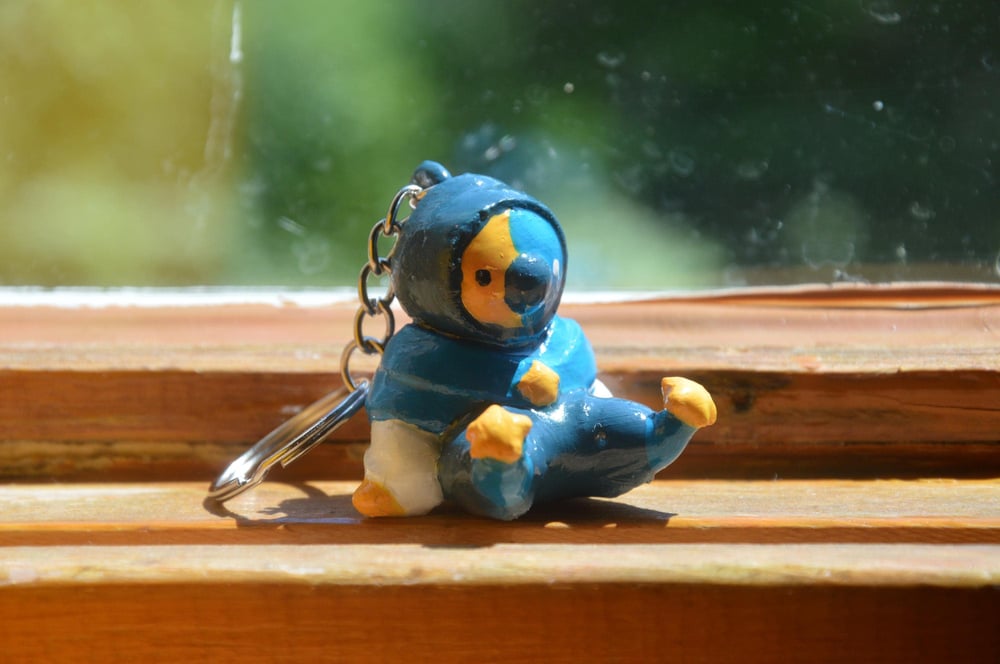 Image of Sleepy little night clown keychain !