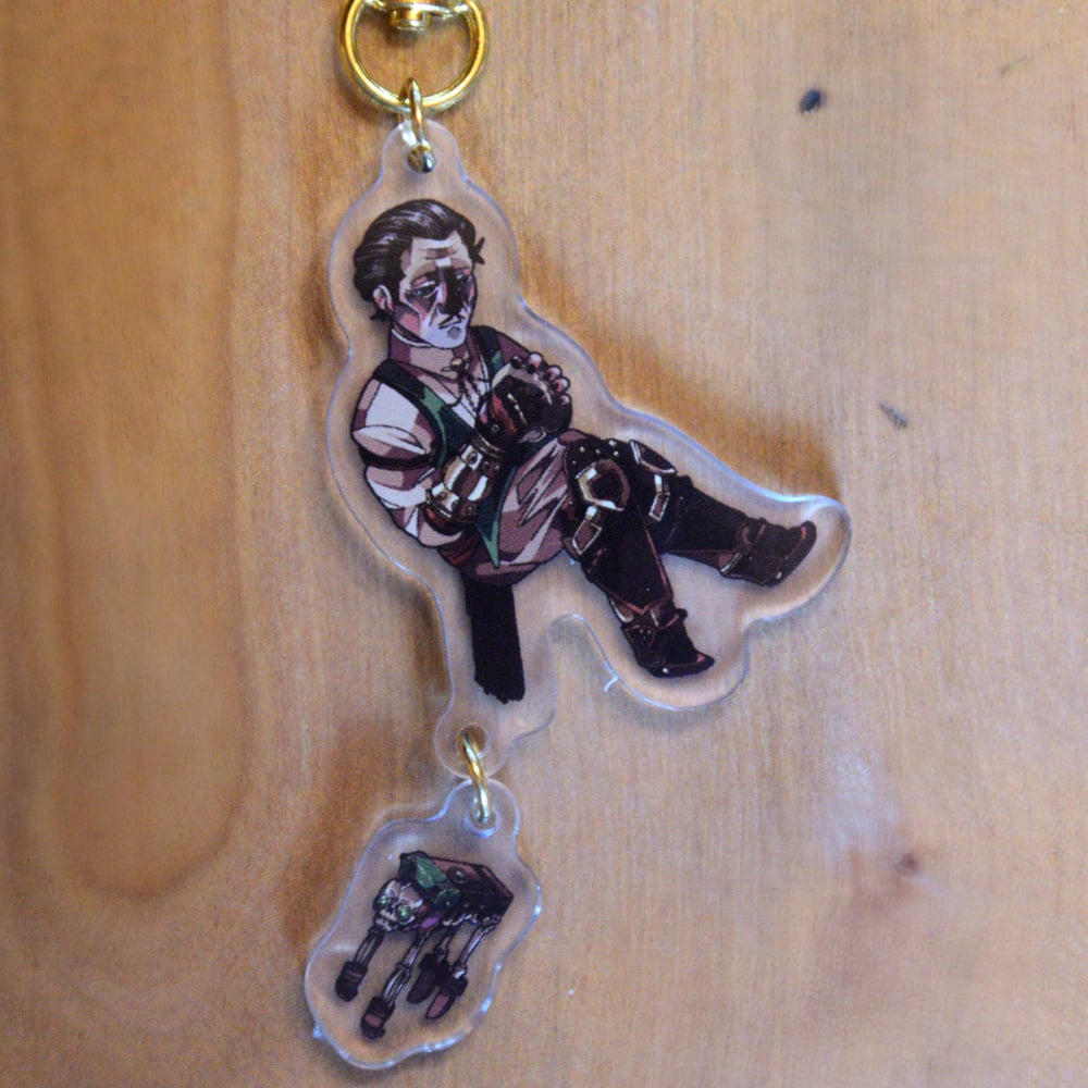 Image of Dragon age the veilguard, companion keychains, acrylic charms