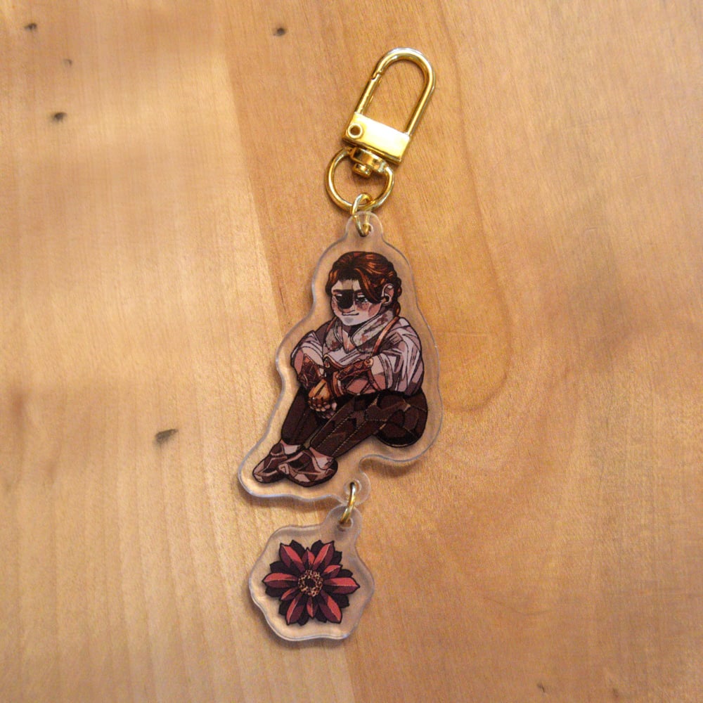 Image of Dragon age the veilguard, companion keychains, acrylic charms