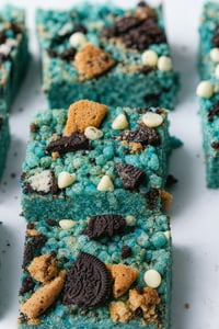 Cookie Monster Rice Crispy Treats 