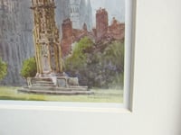 Image 5 of York Minster by E. W. Haslehurst (b 1866) Vintage Small Art Print in Wooden Frame