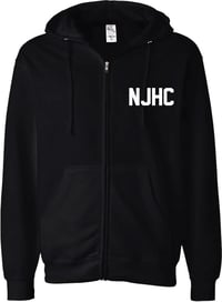 Image 1 of NEW JERSEY HARDCORE- BLACK *** ZIP UP *** HOODIE 