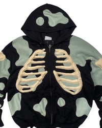 Image 4 of Reworked Phantom Bones Full Zip Hoodie Size L