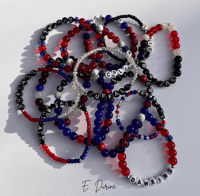 Image 1 of Custom Football Team Bracelets
