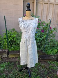 Image 5 of Upcycled Linen Crossover Strap Apron