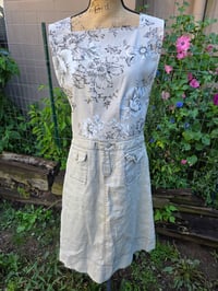Image 7 of Upcycled Linen Crossover Strap Apron