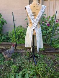 Image 2 of Upcycled Linen Crossover Strap Apron