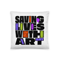 Image 1 of Saving Lives with Art Pillow X Kae