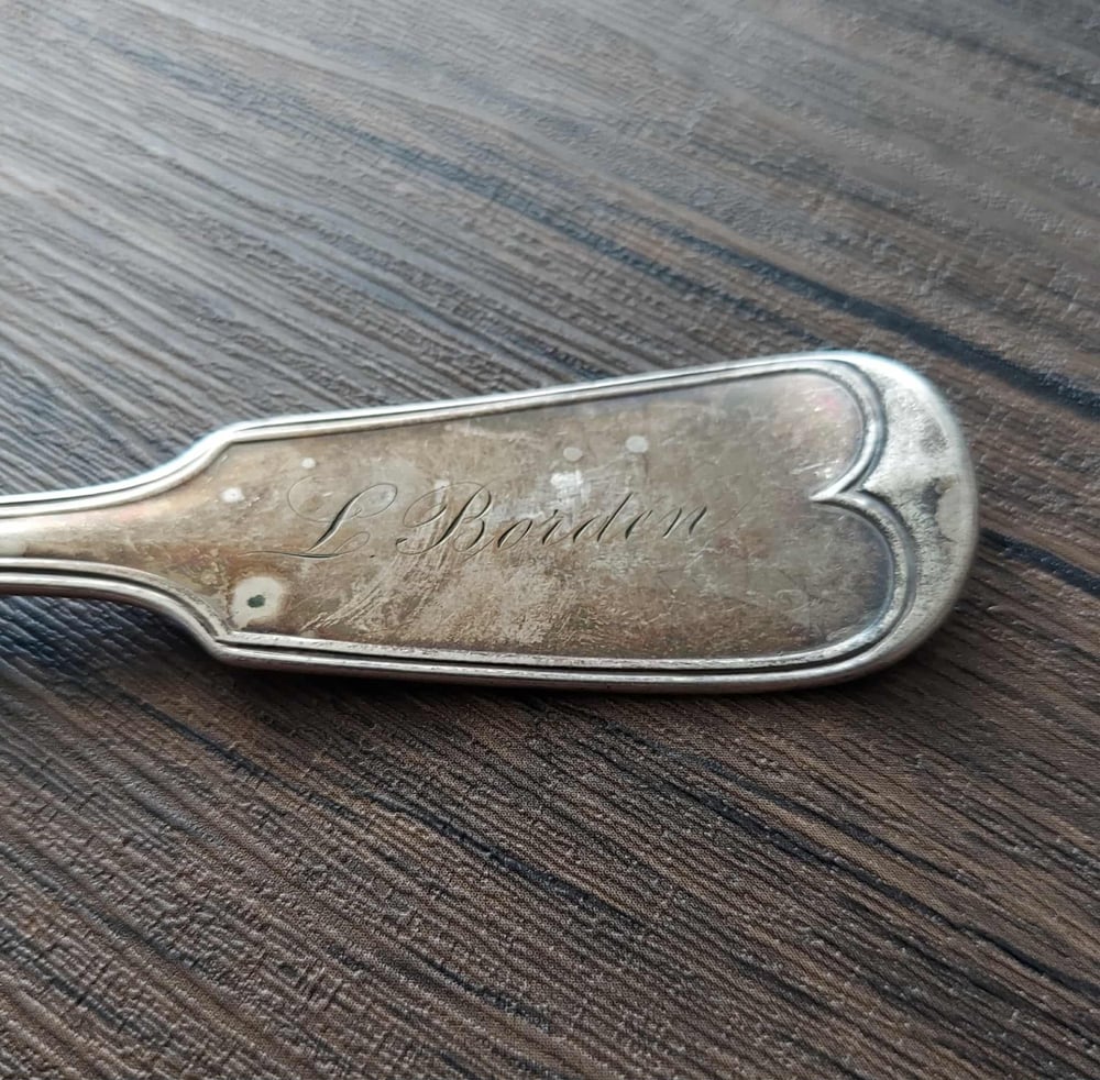 Lizzie Borden Family Engraved Silverware