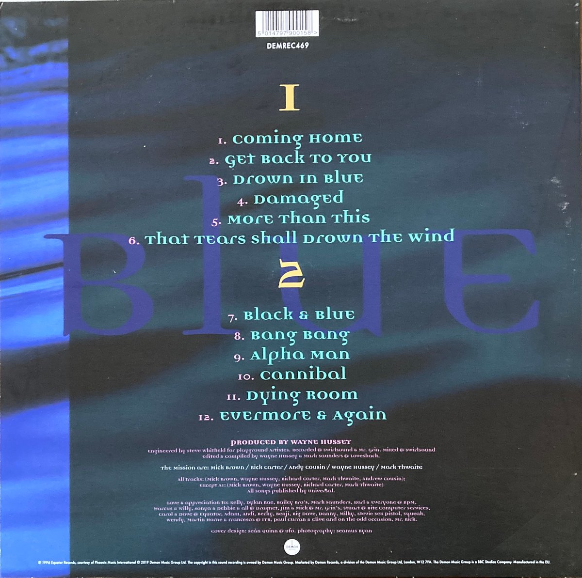 Image of Blue 12" vinyl 2019 Signed by Wayne