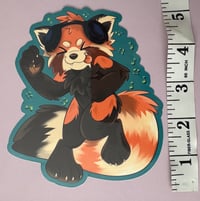 Image 2 of [Jumbo Sticker] Red Panda Dance