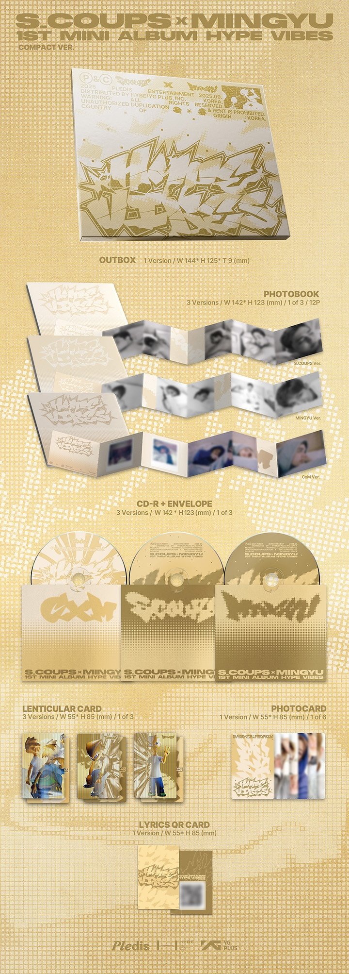 Image of [PRE-ORDER] Seventeen CxM ‘HYPE VIBES’ (Compact Ver.)