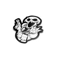 Image 1 of ORG Skeletonized Otter Sticker