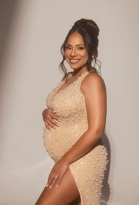 Image 2 of Alisa pearl gown