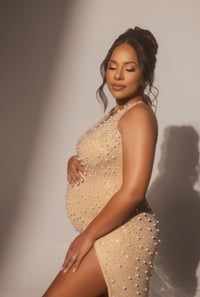 Image 3 of Alisa pearl gown