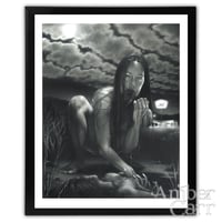 Cover Your Eyes Original Drawing