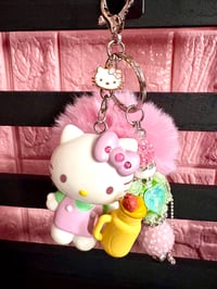 Image 2 of Hello Kitty Keychain with Charm 🐱✨